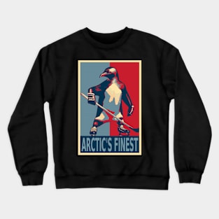 Arctic's Finest Penguin Ice Hockey HOPE Crewneck Sweatshirt